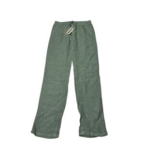 NWT Luca Faloni Sage Green Lipari Linen Trousers Mens 28 IT 44 L31 Made Italy